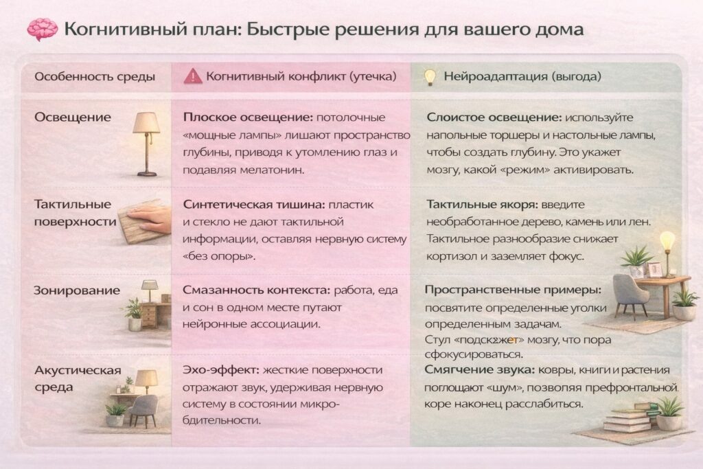 Когнитивная оптимизация домашнего пространства. Изображение CogniFit.