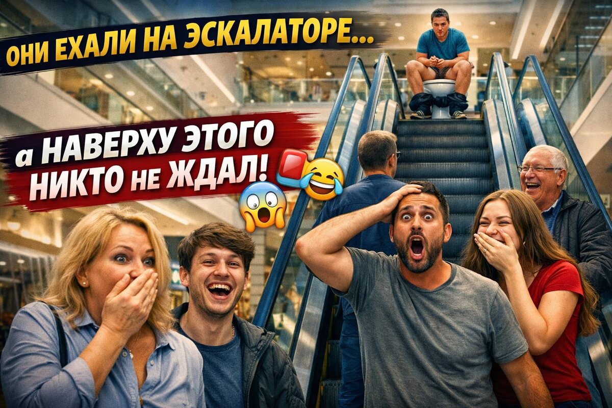 😱 Когда доехал на эскалаторе… И УВИДЕЛ ЭТО 🤣 Посетители в истерике!