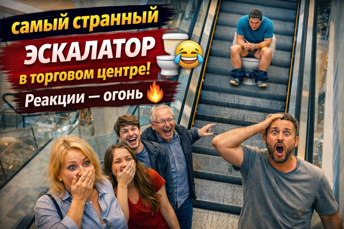 😱 Когда доехал на эскалаторе… И УВИДЕЛ ЭТО 🤣 Посетители в истерике!