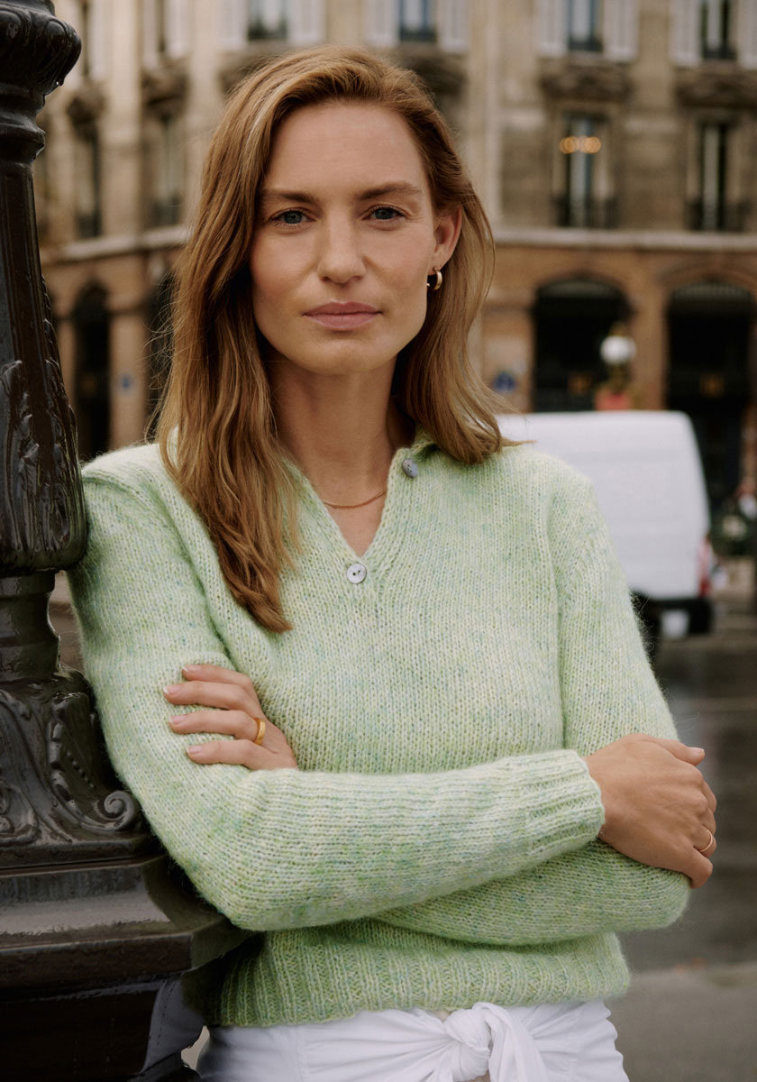 С добавлением другой пряжи