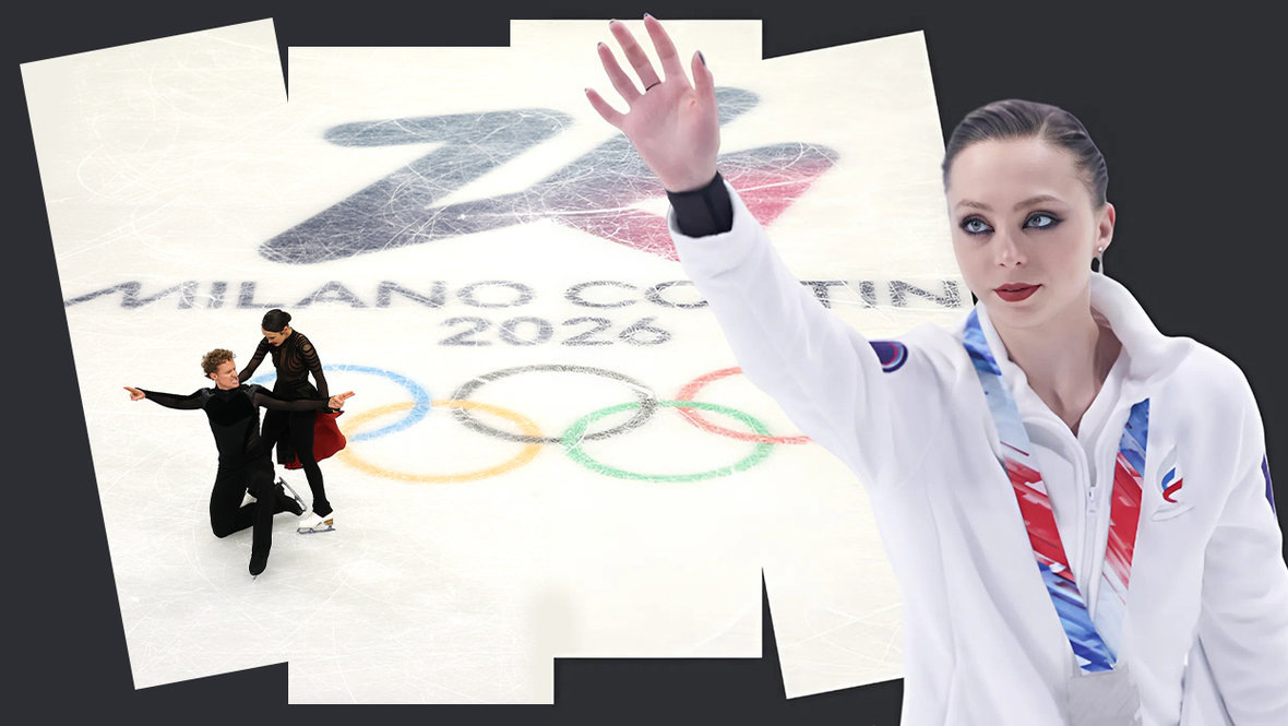    Эван Бейтс, Мэдисон Чок и Александра Бойкова.Getty Images, Дарья Исаева