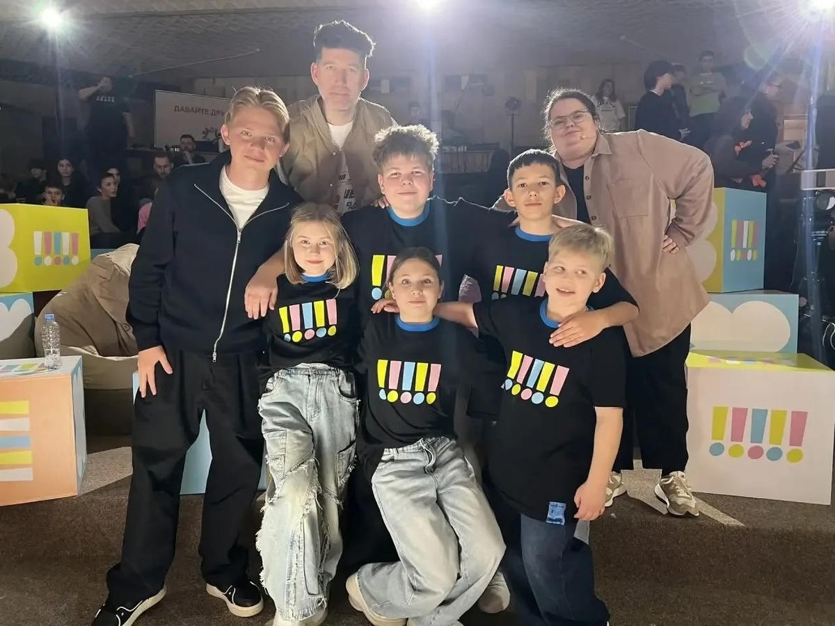    Орская детская команда КВН «Ржамба» снимается в московском телешоу