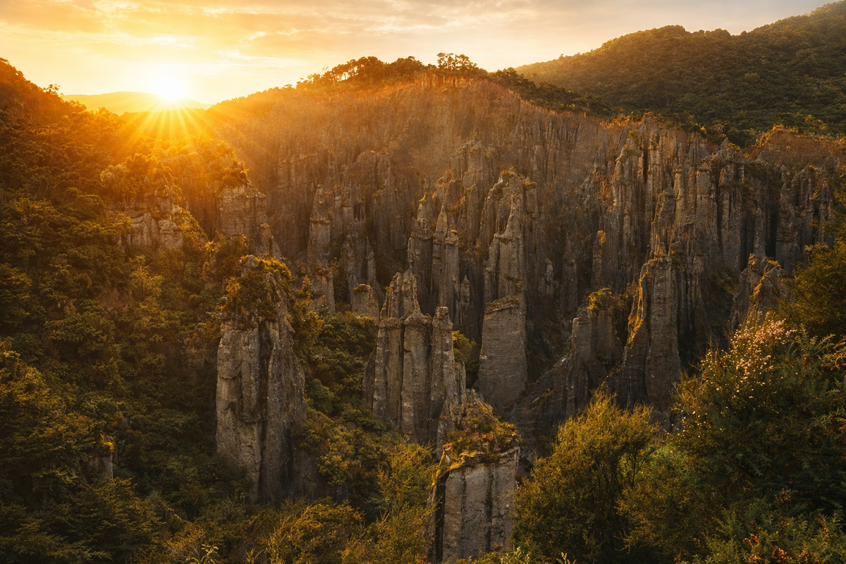 Обалденный вид со смотровой площадки Yuanjiajie