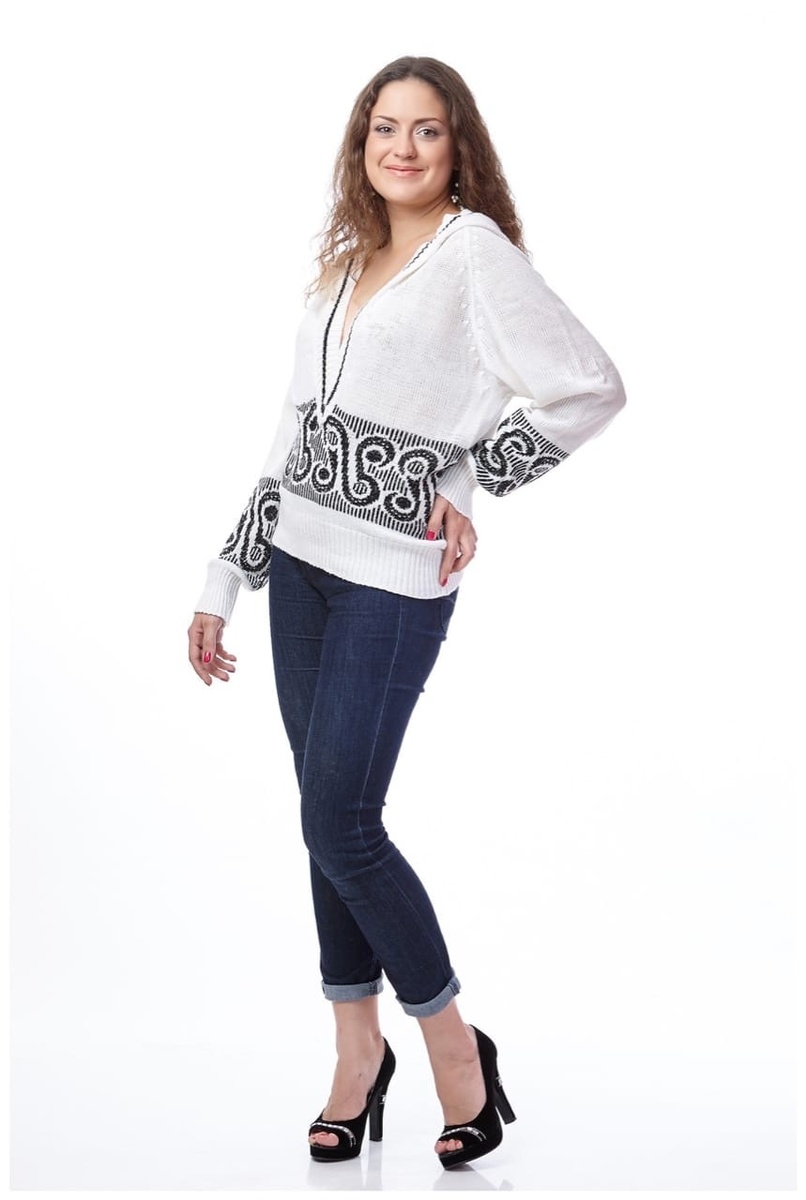 Джемпер-реглан с капюшоном DAISY (школа вязания и шитья Lorraine Woolheart ®2014) (ИП Берлизова Лариса.А.)