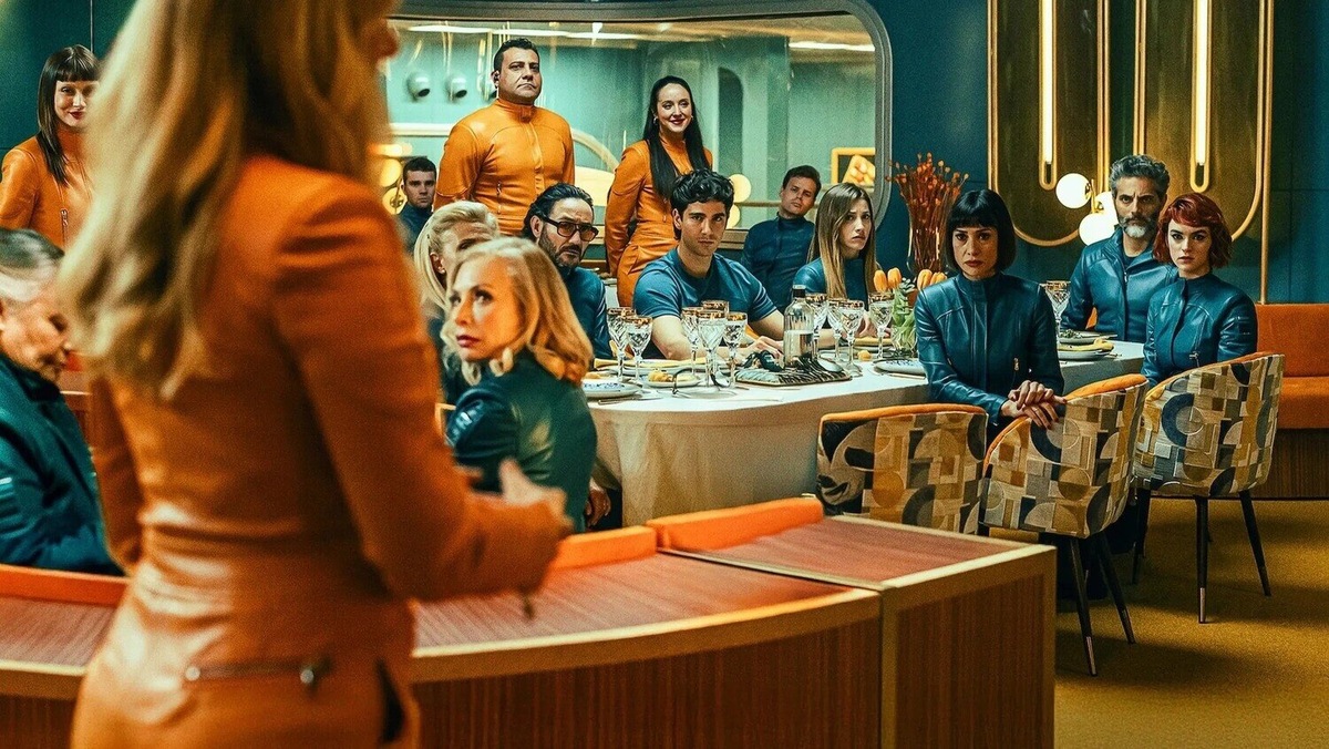 Кадр из мини-сериала «Бункер для богачей», 2025 год, режиссеры Хесус Кольменар, Хосе Мануэль Кравиотто, Давид Баррокаль