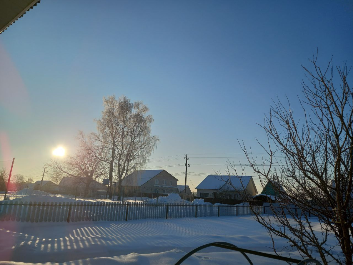 Вчерашнее февральское утро. 5 февраля. Фото автора.