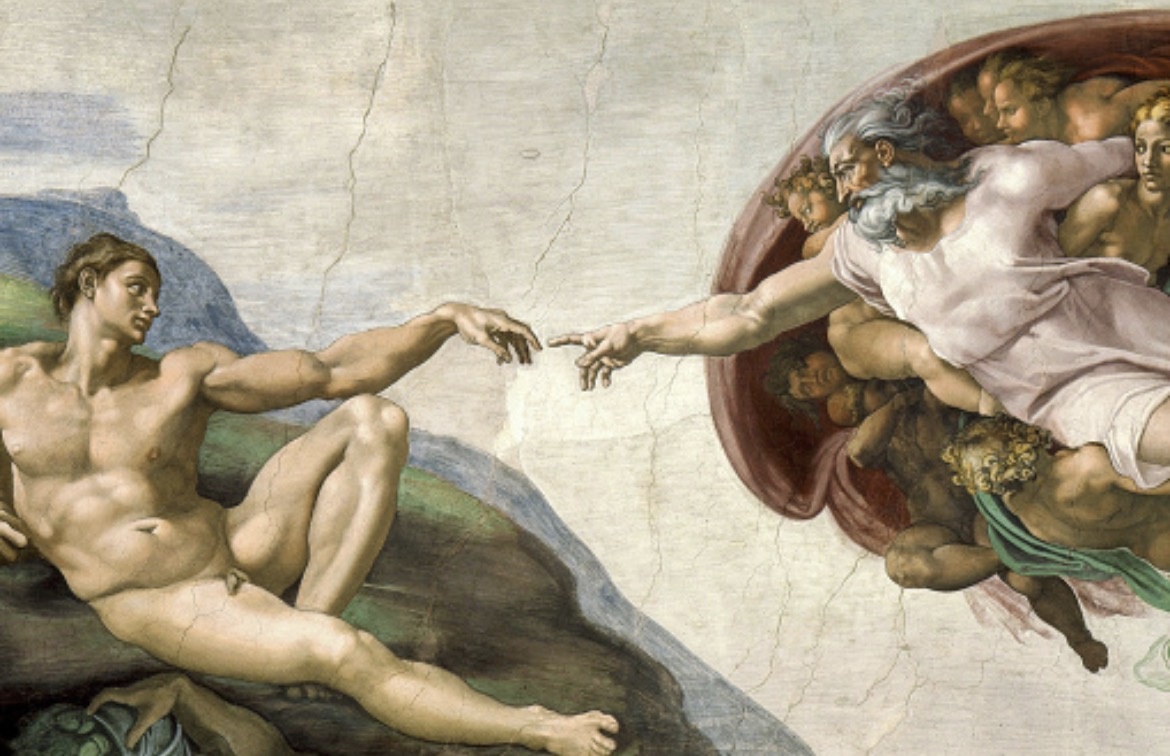 Микеланджело. Сотворение Адама