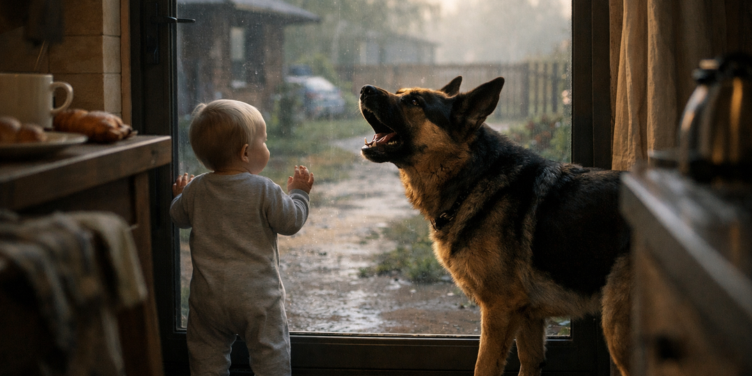 Собака начала лаять на сарай. Мать не придала этому значения, пока не увидела движение за дверью