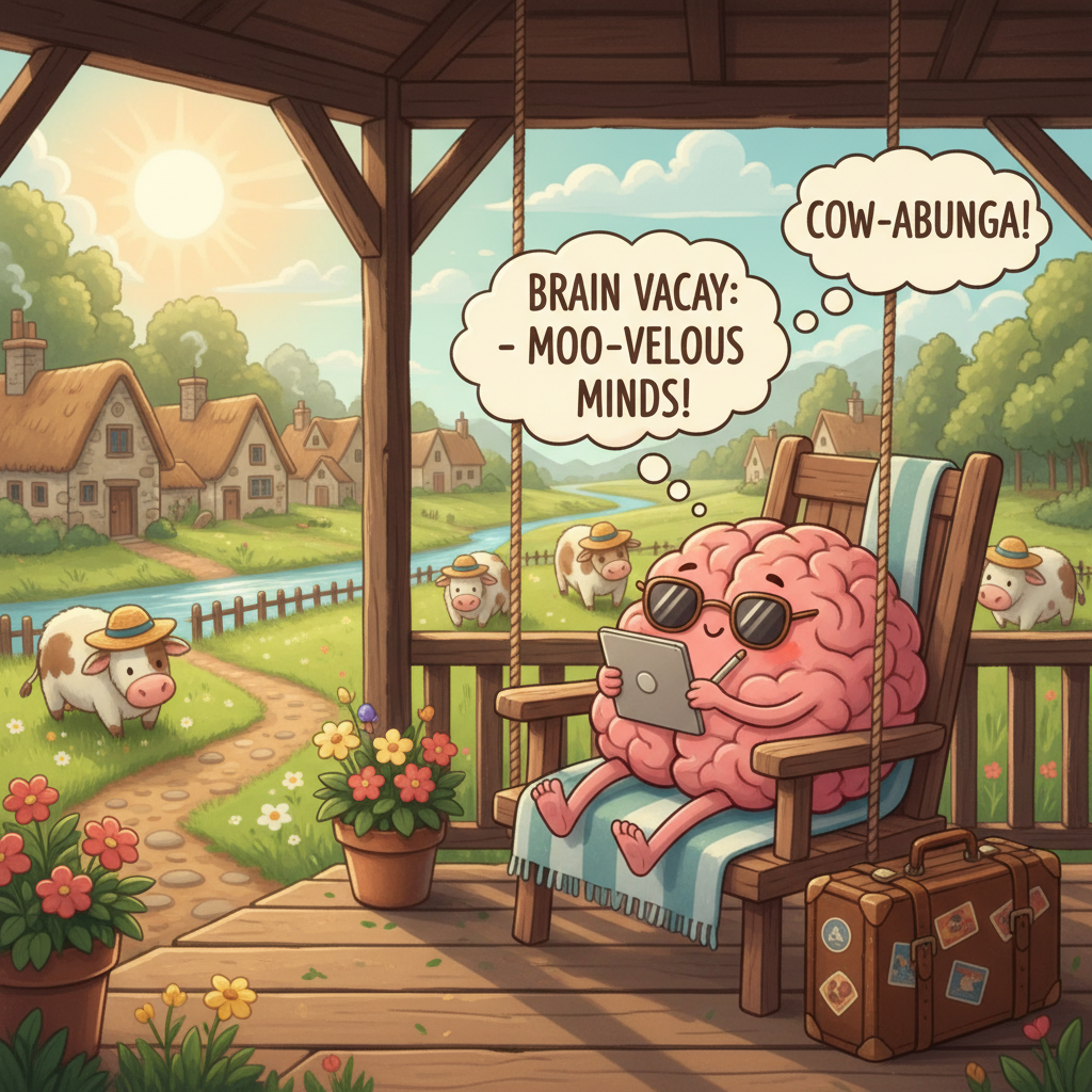 Мозг на веранде, в деревне с коровами, ведёт блог и ни о чём не тревожится!