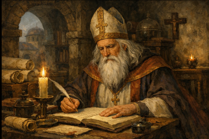 Дионисий Ареопагит. Изображение ИИ