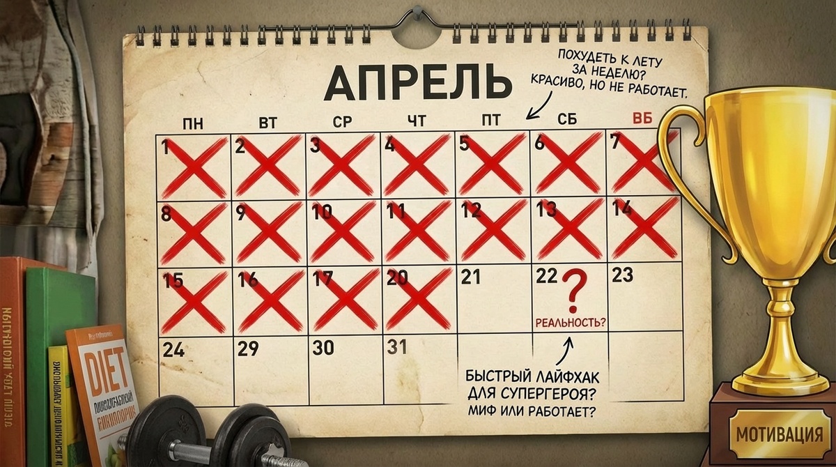 21 день — это как обещание похудеть к лету за неделю. Красиво, но не работает