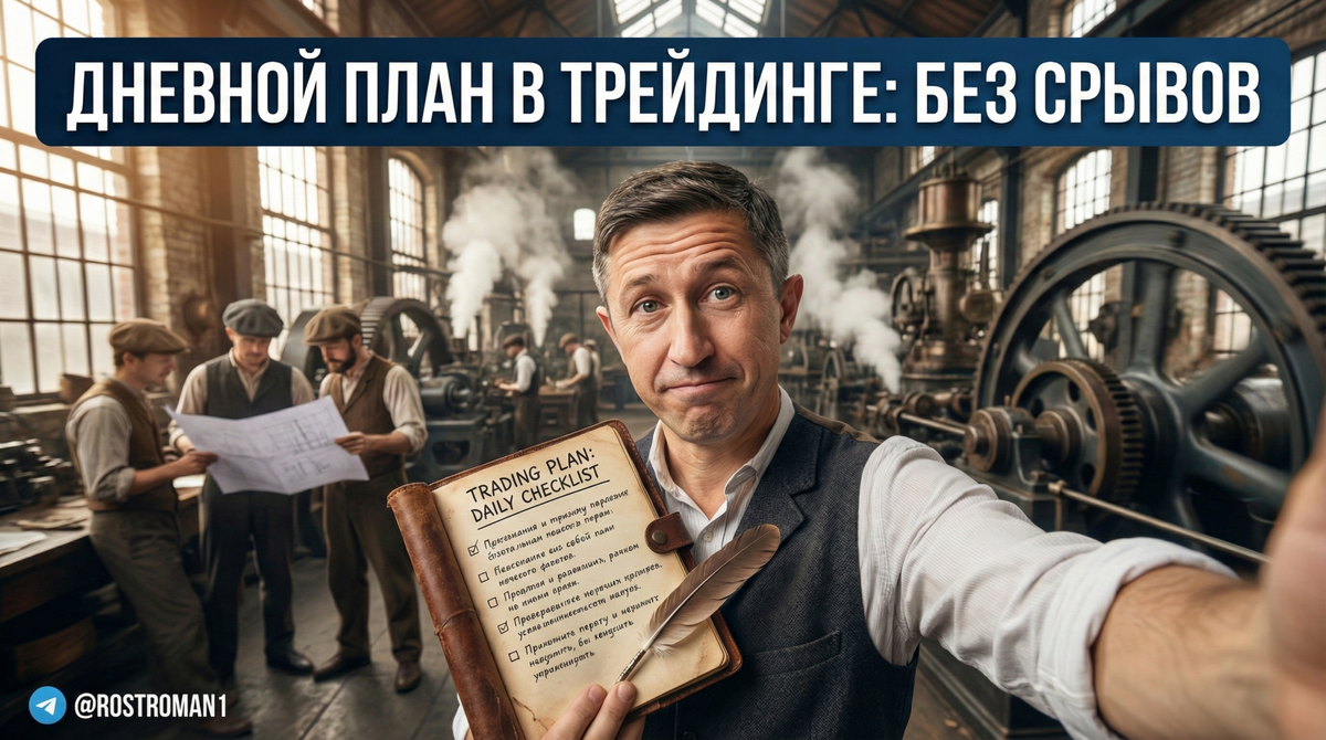    Успех в трейдинге зависит от четкого дневного плана. РоСТ | Роман о Системном Трейдинге