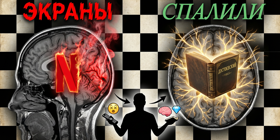 Экраны чуть не спалили мне мозг: МРТ до и после отказа от Netflix.