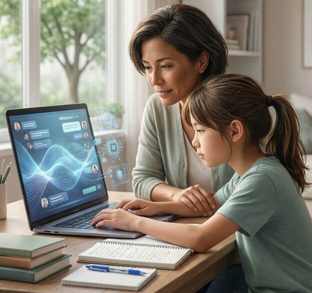 Этот материал дополняет статьи про математику и английский, но не повторяет их: здесь только рамки, семейные правила и общая организация использования ИИ дома.