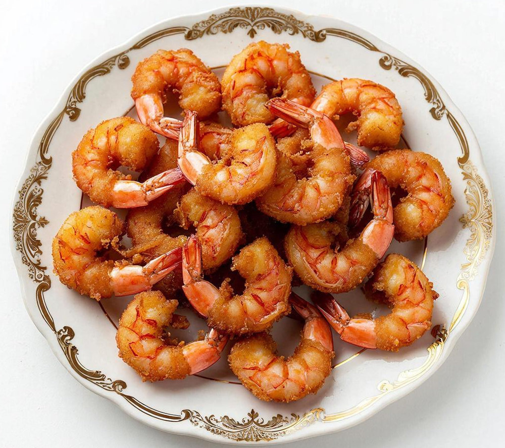 Креветки жареные в кляре - прекрасный повод собраться с друзьями за столом и похрустеть .... «Создано с использованием искусственного интеллекта».