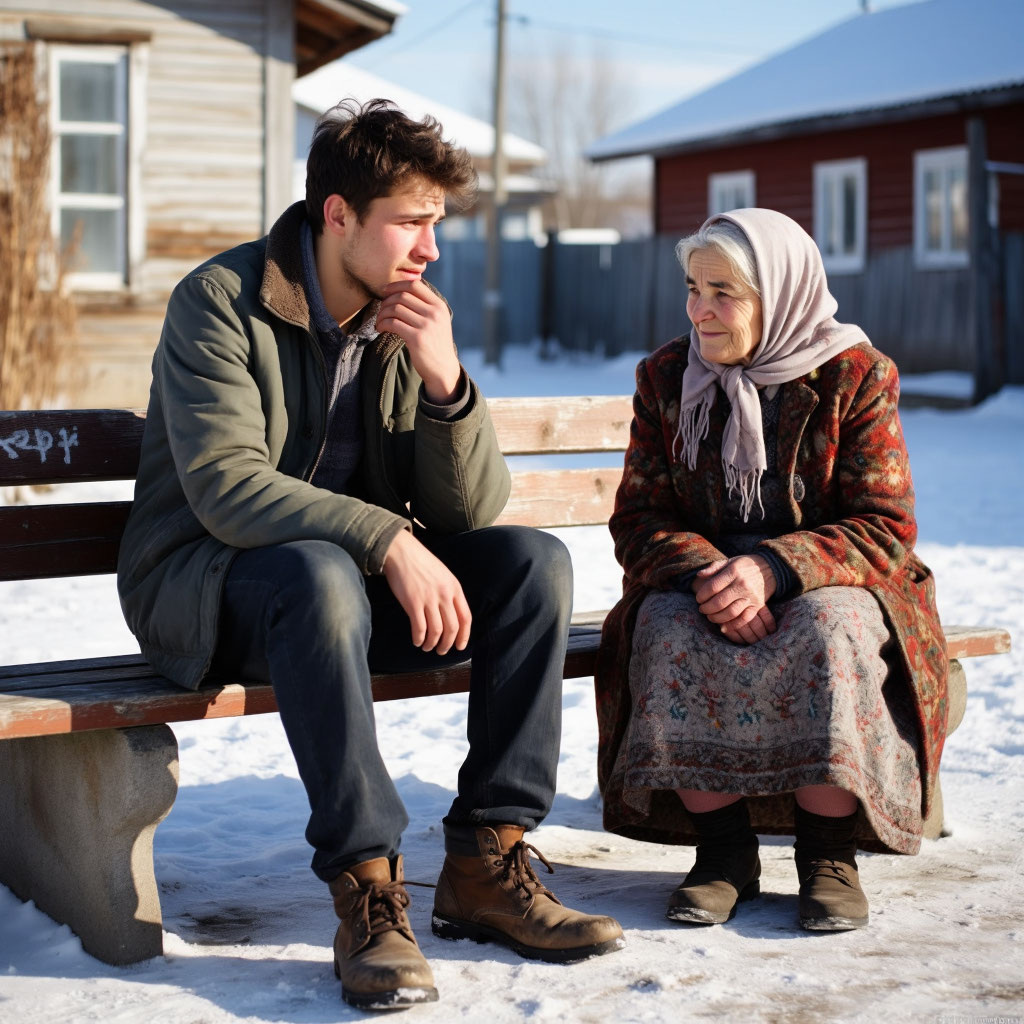 бабушка Нина смотрела на него с явным одобрением