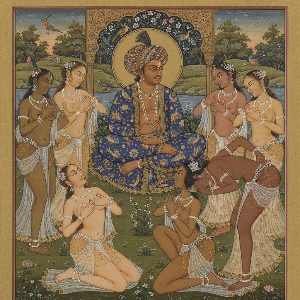 Ну святой, куда деваться! А на одежду денег не даёт.