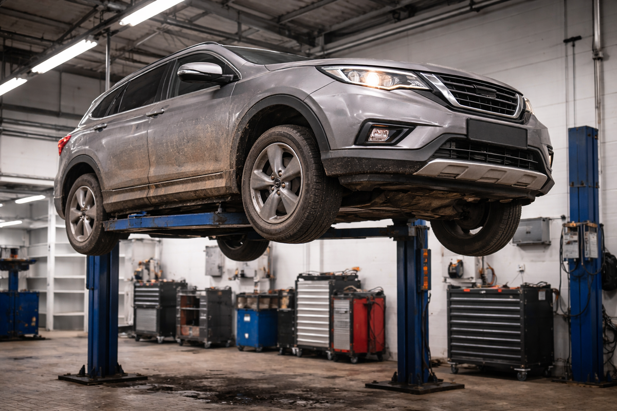 Внедорожник б/у на подъемники