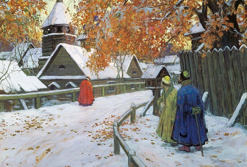 История в русской живописи: И. С. Горюшкин-Сорокопудов «Старая Русь», 1910-е годы