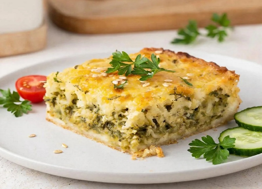 Божественно вкусная капустная запеканка с овсяными хлопьями