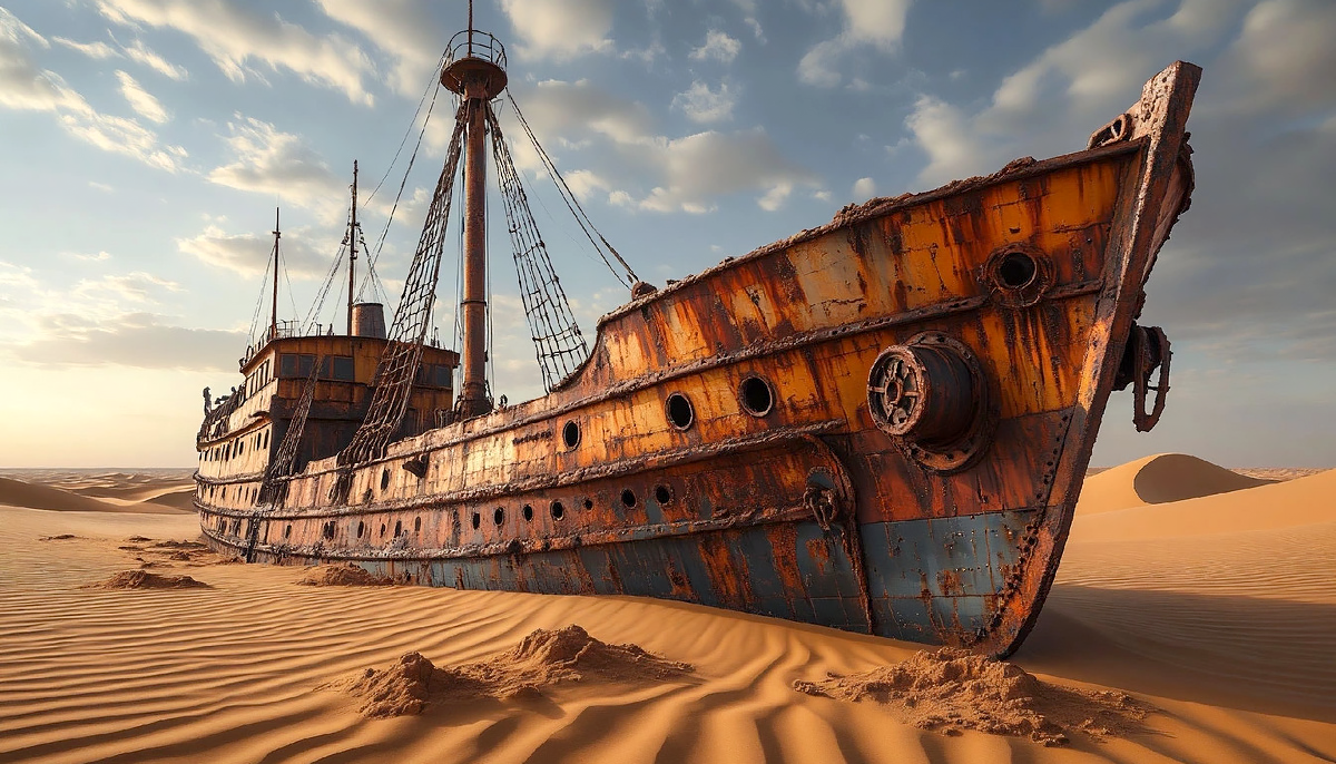 Обнаружение кораблей в тысяче километров от морей и океанов представляет собой загадку.