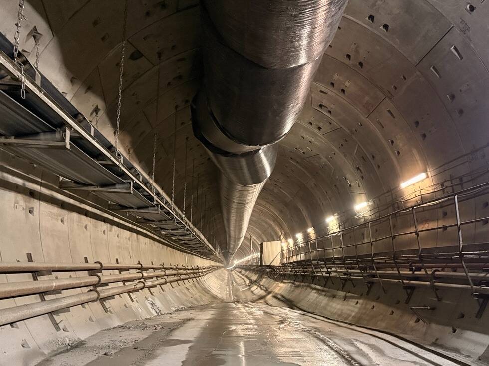 Автор фото: t.me/podzemnik_spb. Тоннель будущей станции метро "Богатырская" в Петербурге.