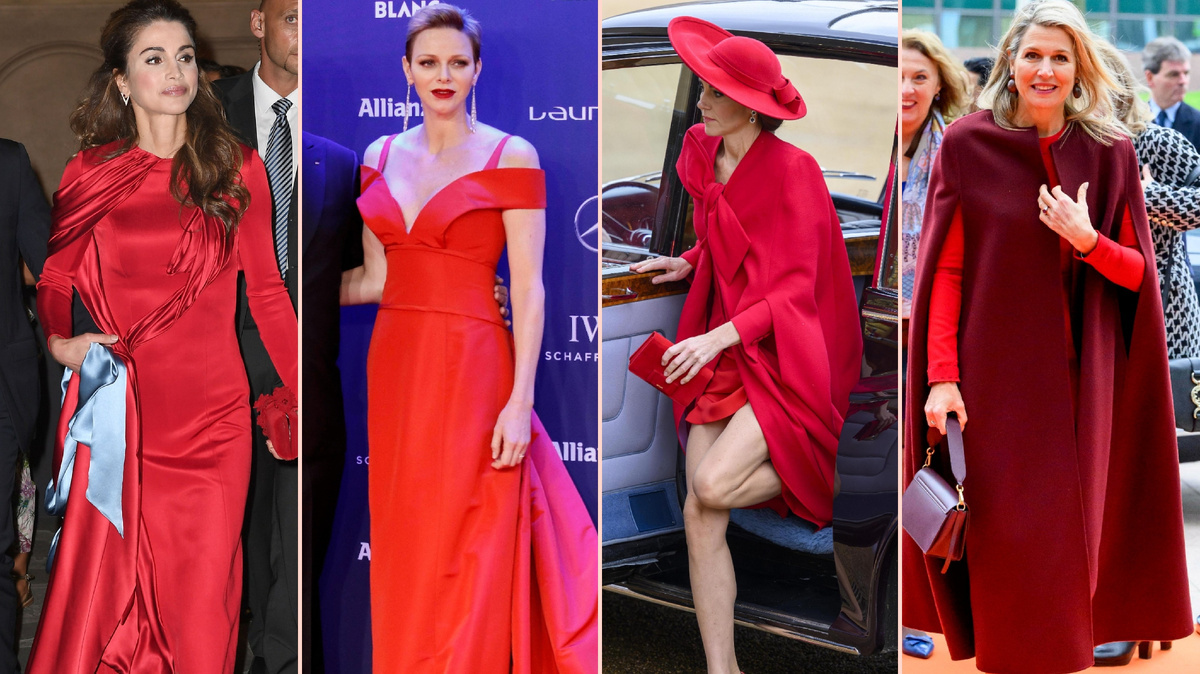 Королевы, принцесса и княгиня отдают предпочтение красному!