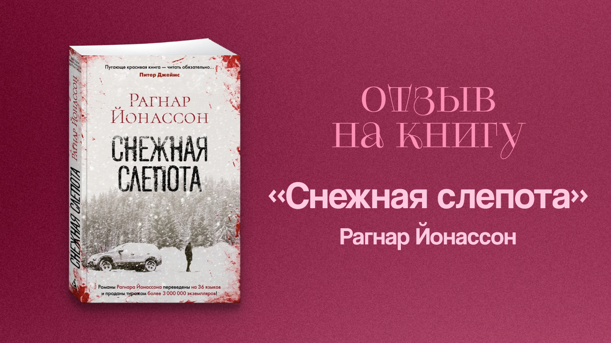 Отзыв на книгу «Снежная слепота» Рагнара Йонассона @mimirixx