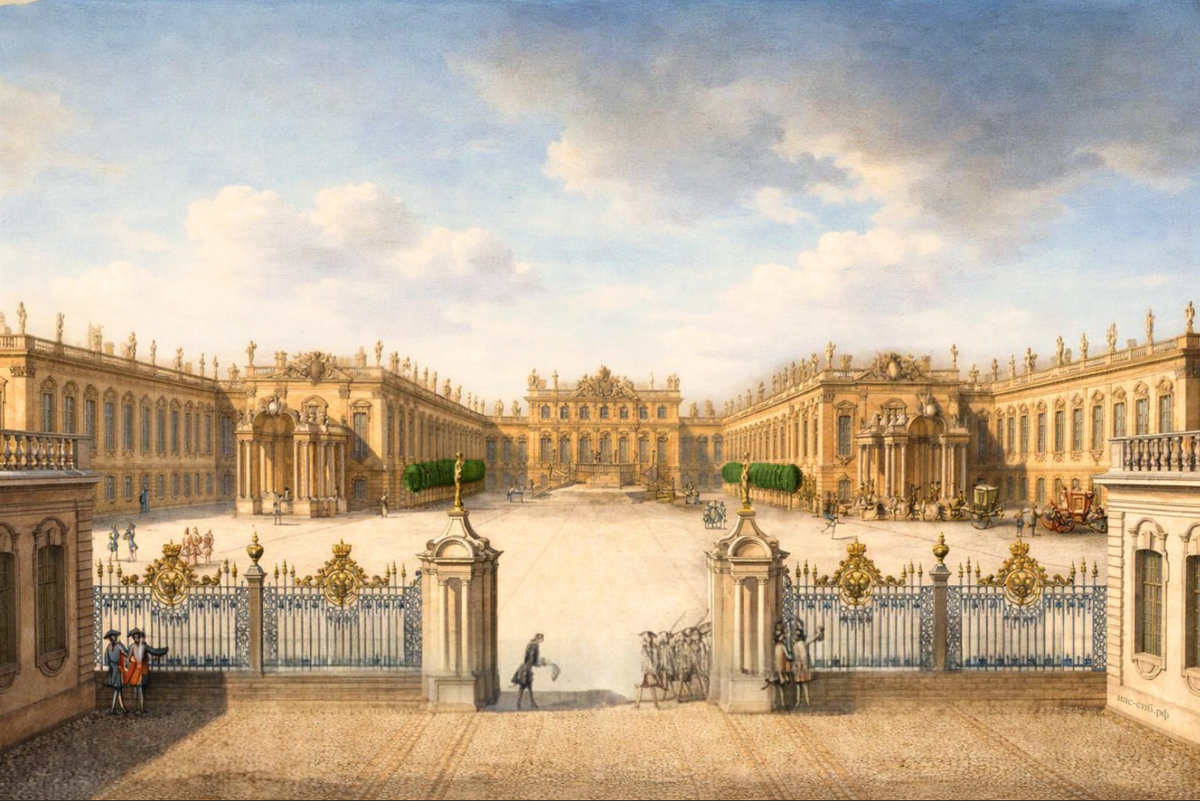 Летний дворец Елизаветы Петровны с южной стороны. Махаев М. И.