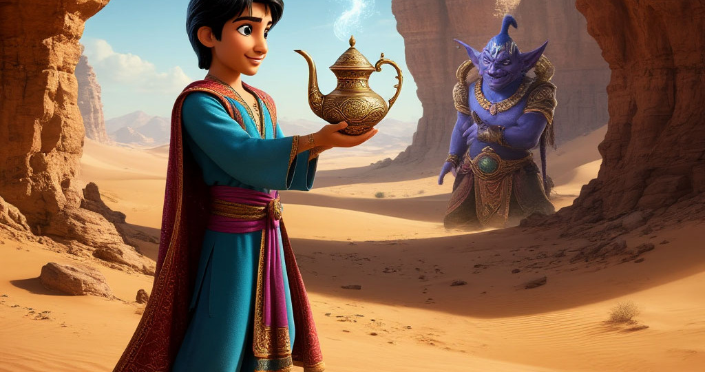 Алладин и запертый сундук с золотом. Притча
