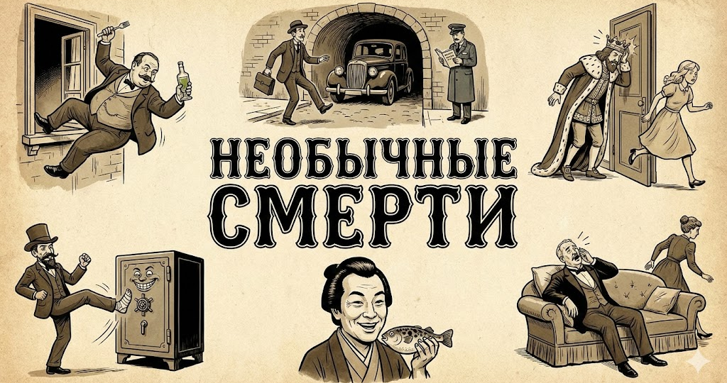 Премия Дарвина! Или топ нелепых смертей исторических личностей!