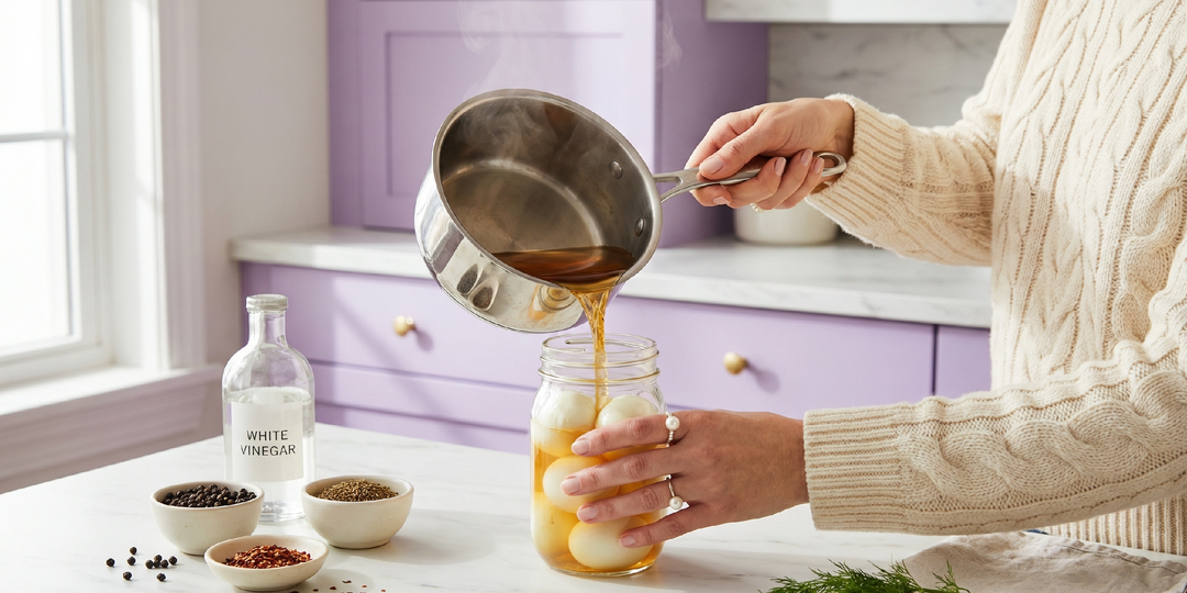 Маринованные яйца — заготовка на несколько недель, 26 г белка!