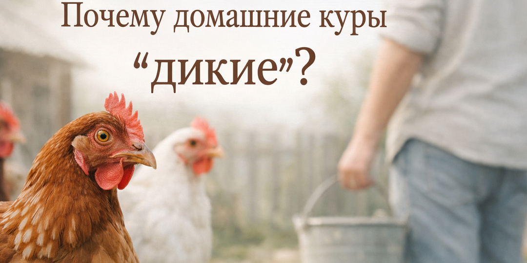 Почему в домашнем хозяйстве куры могут быть "дикими"?