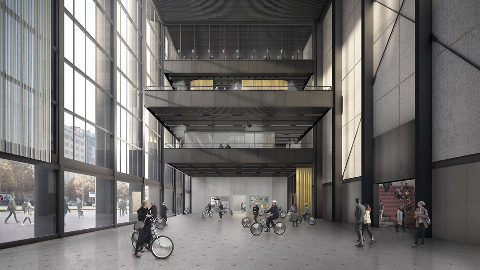 Визуализация проекта Kanal — Centre Pompidou в Брюсселе.📷Фото: Secchi Smith / Atelier Kanal