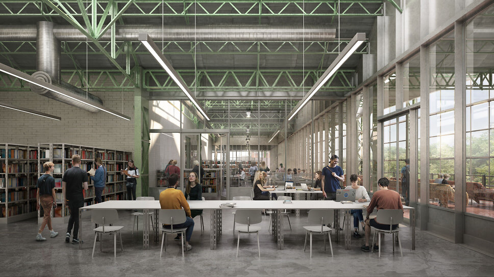 Визуализация проекта Kanal — Centre Pompidou в Брюсселе.📷Фото: Secchi Smith / Atelier Kanal