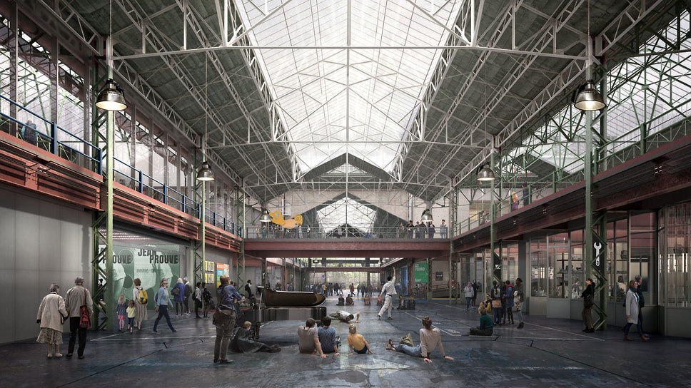 Визуализация проекта Kanal — Centre Pompidou в Брюсселе.📷Фото: Secchi Smith / Atelier Kanal