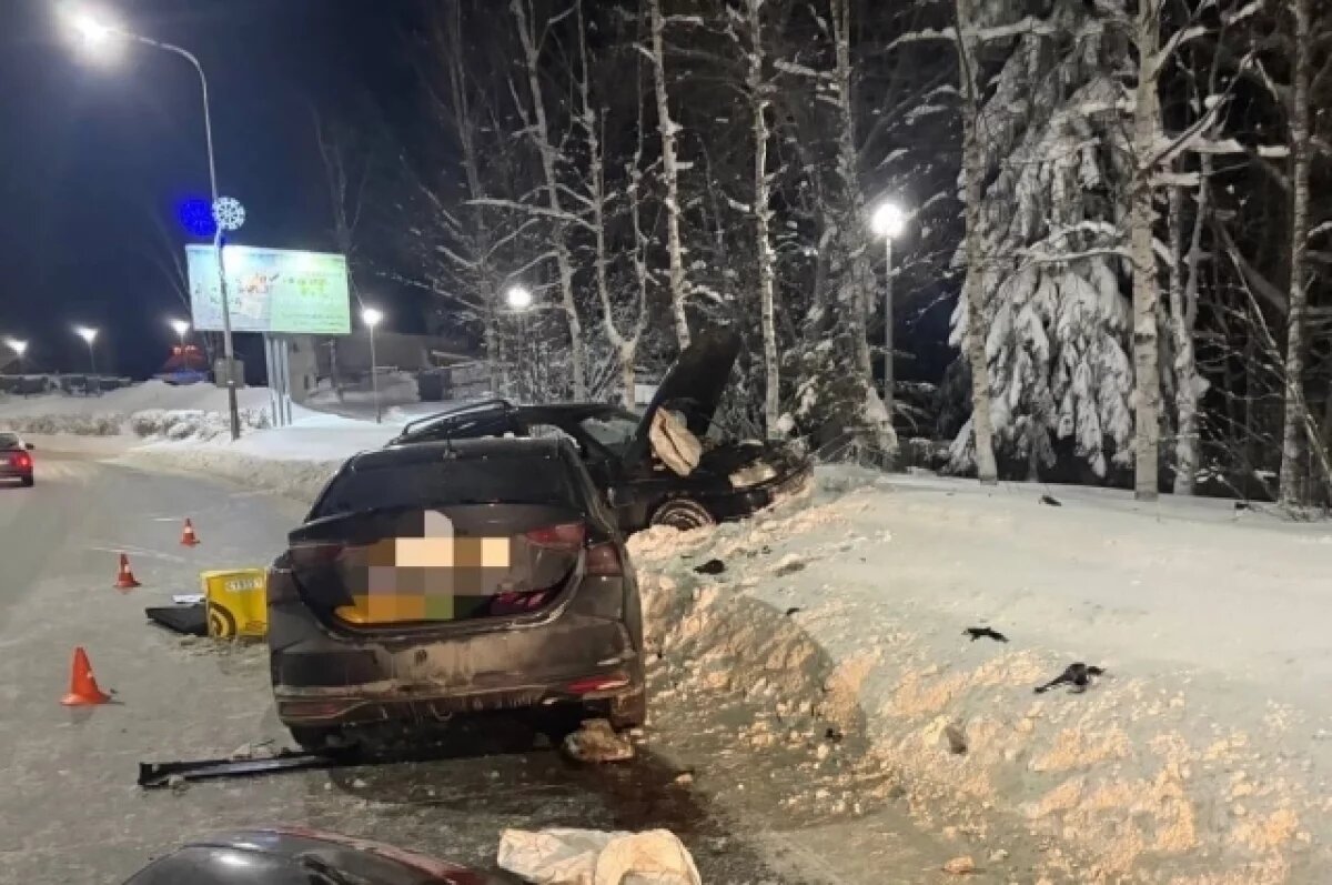    В Ханты-Мансийске в ДТП пострадали четыре человека