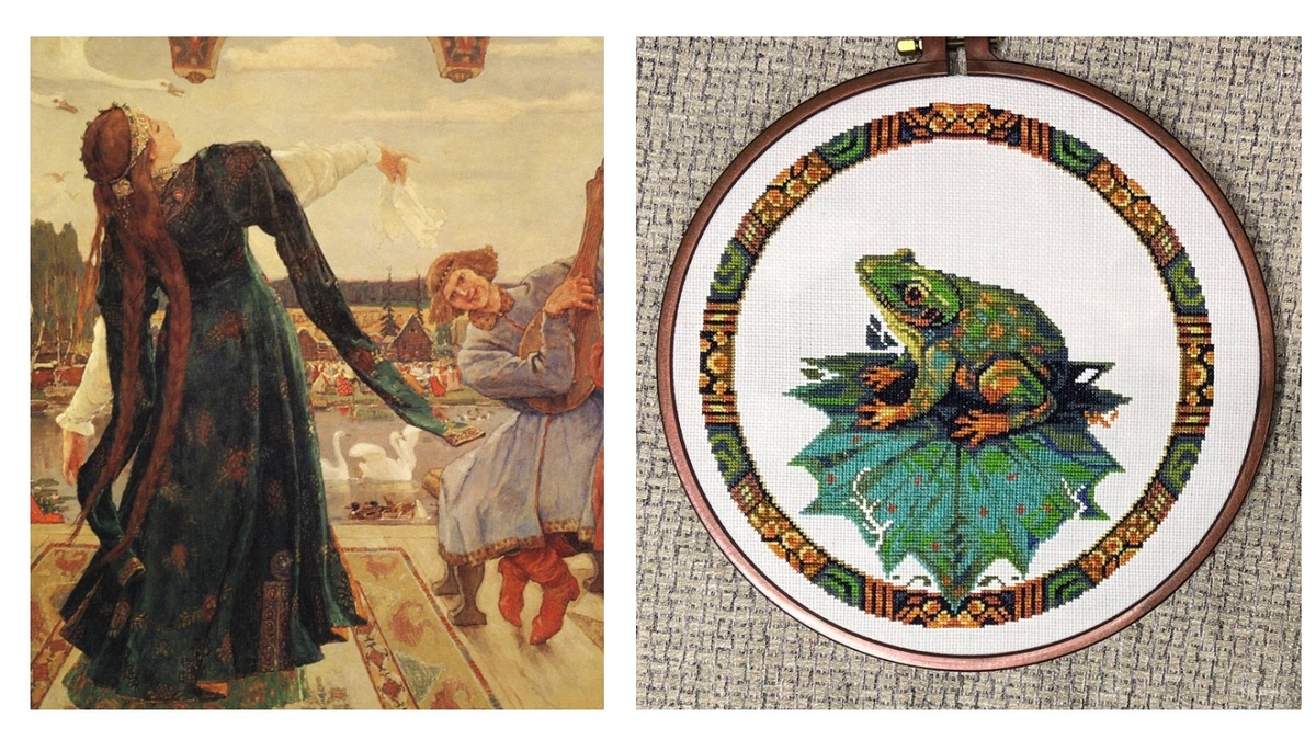 Две лягушки-царевны: васнецовская и моя