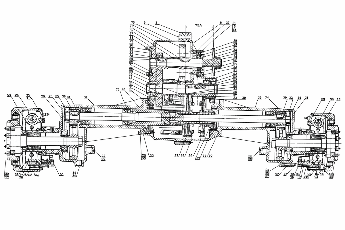 задний мост ЗДК-175 4ШП