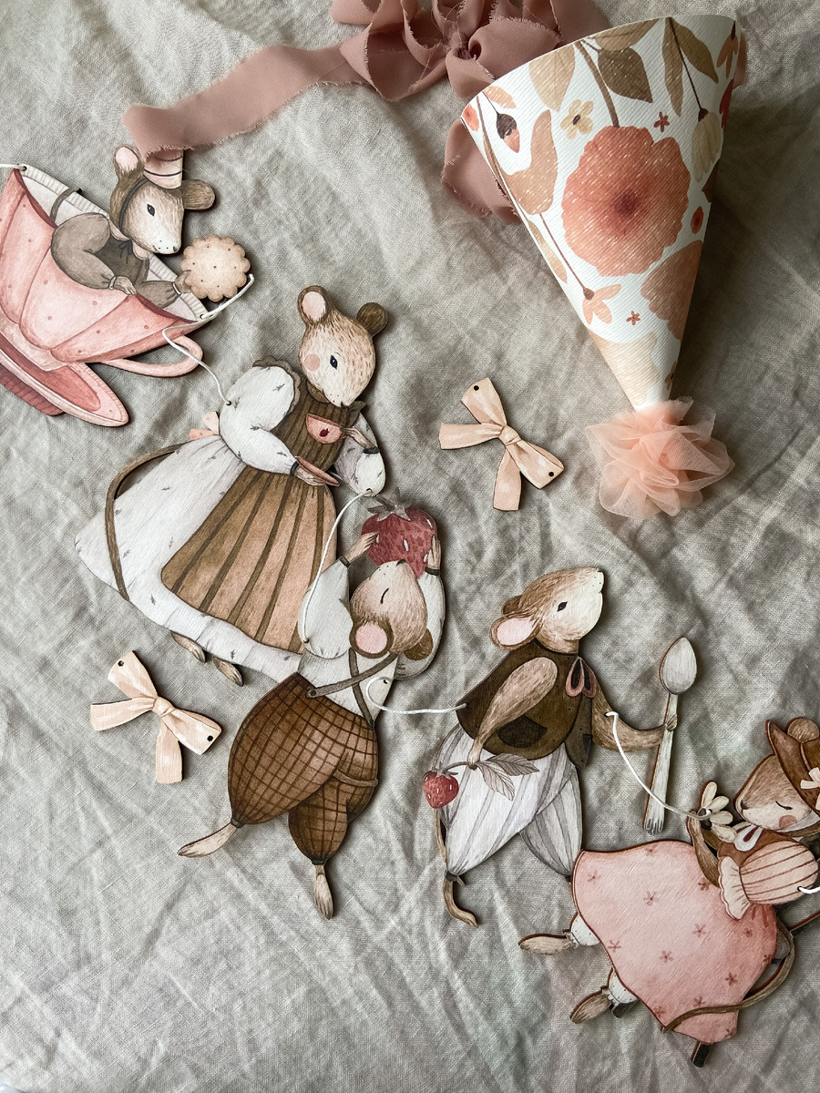 Гирлянда «Ретро мышки»