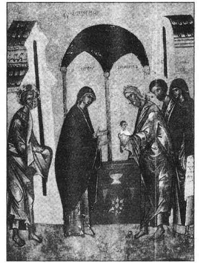 Икона «Сретение Господне» XV в.