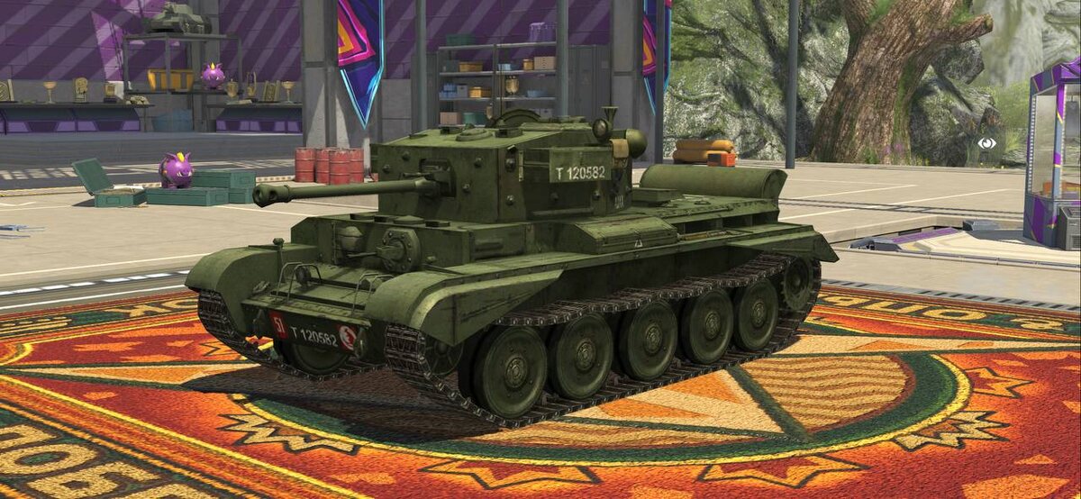 Вариант модификации Танка Cromwell B в камуфляже "Берлин" в Tanks Blitz