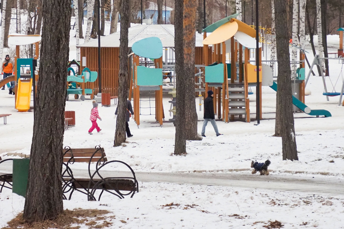 Разгорелся скандал из-за изображения на панелях детской площадки натовских войск.  Фото: Фото: ФедералПресс / Антон Федулов