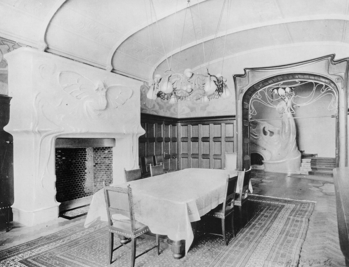 Особняк С. П. Рябушинского (Музей-квартира А. М. Горького). Вид столовой. 1900-е.
ИМЛИ