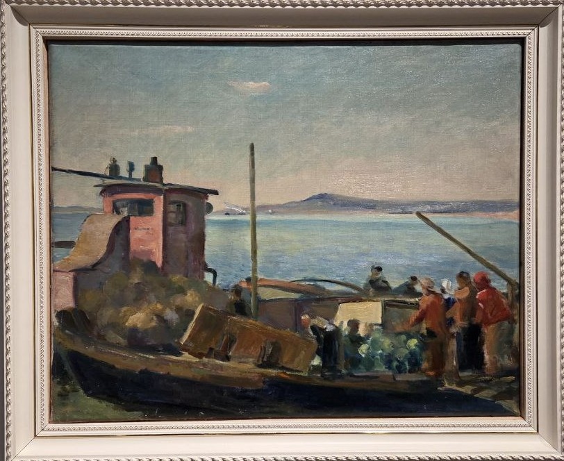 Владимир Кашкин Баржа на Волге Около 1936 холст, масло