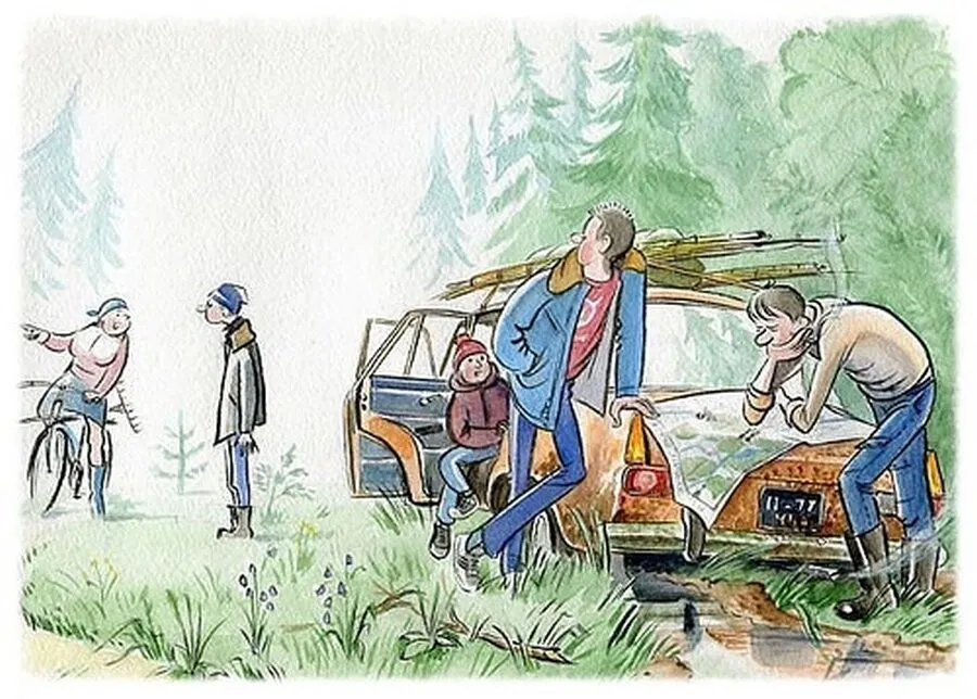 Рисунок художника Валерия Медведева.