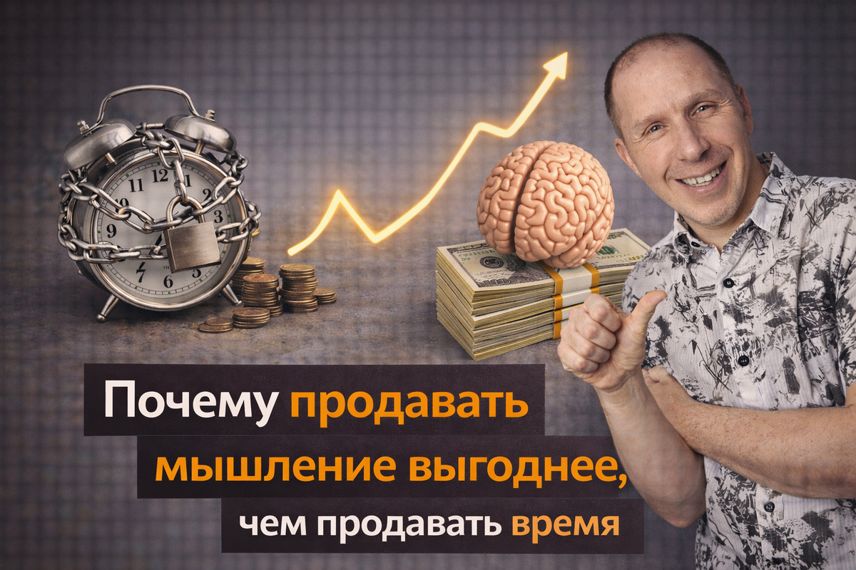 Почему продавать мышление выгоднее, чем продавать время
