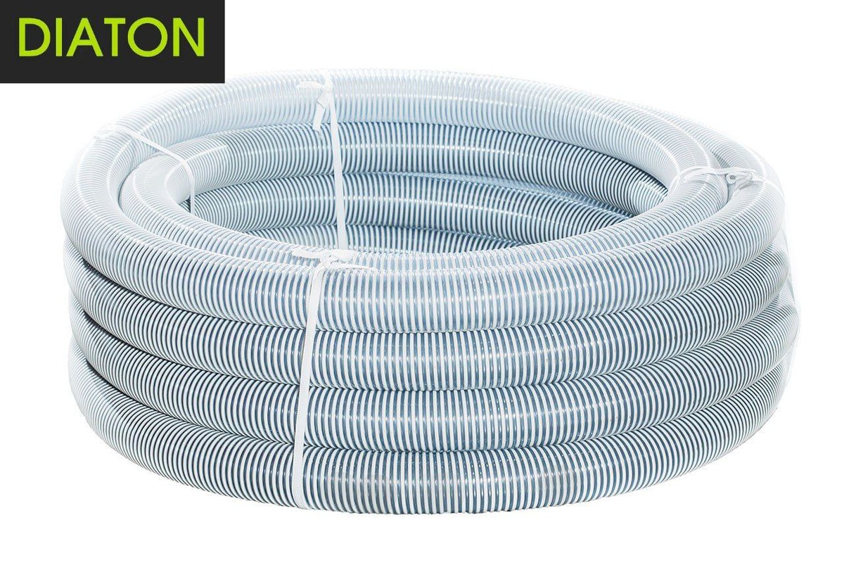 007N Шланг пвх универсальный напорно-всасывающий, подходит для зерна а так же для линии фасовки и розлива.