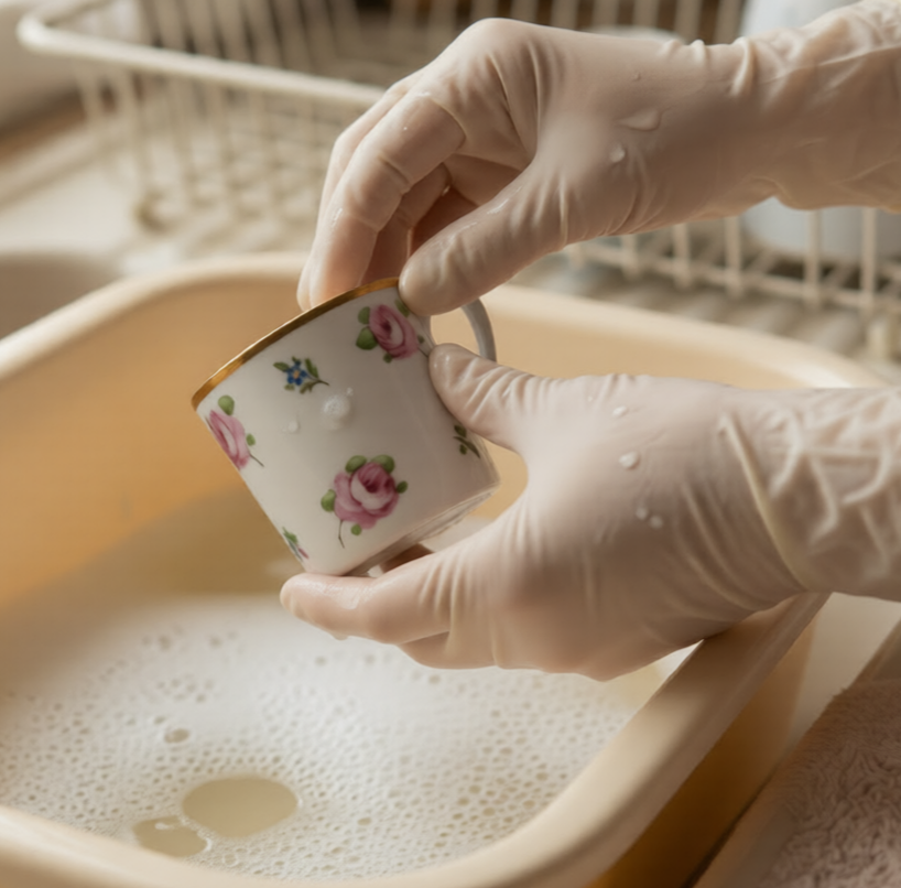 Мытье только ручное и очень бережное