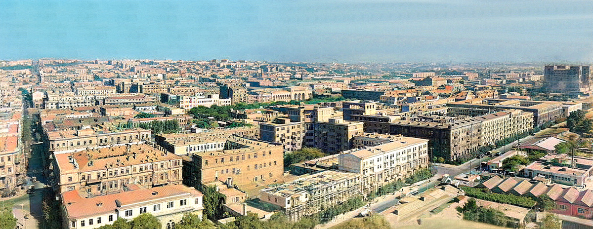 Баку с парашютной вышки, 1960-е годы